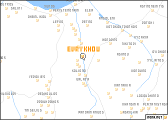 map of Evrykhou