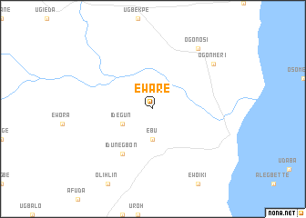 map of Eware