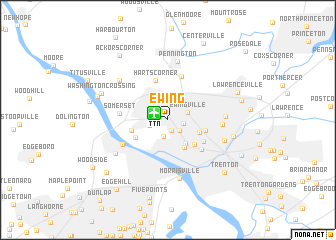 map of Ewing