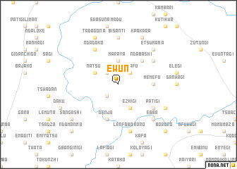map of Ewun