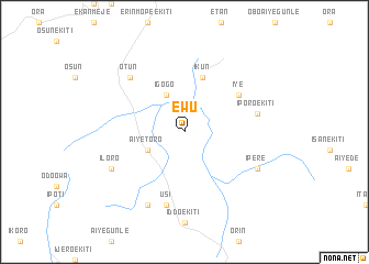 map of Ewu