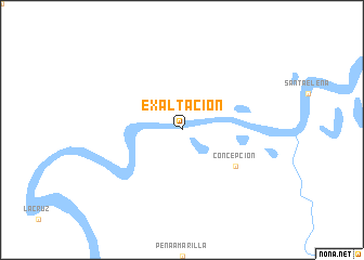 map of Exaltación