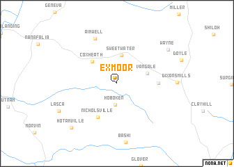 map of Exmoor