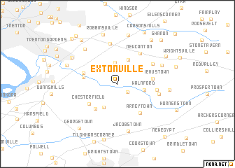 map of Extonville