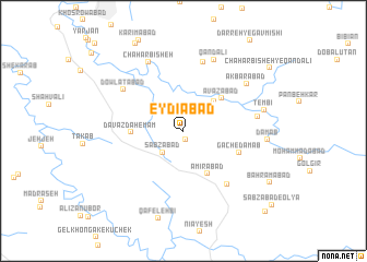 map of ‘Eydīābād
