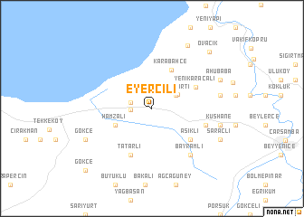 map of Eyercili