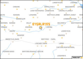 map of Eygalayes