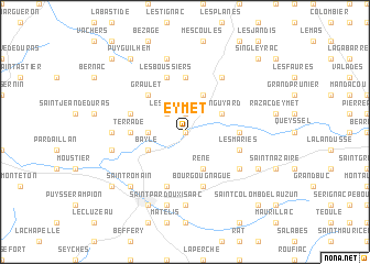 map of Eymet