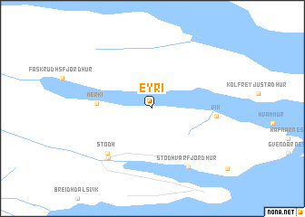 map of Eyri