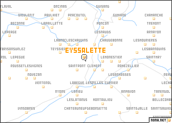 map of Eyssalette