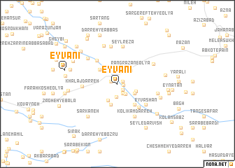 map of Eyvānī