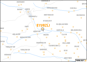 map of Eyvazlı