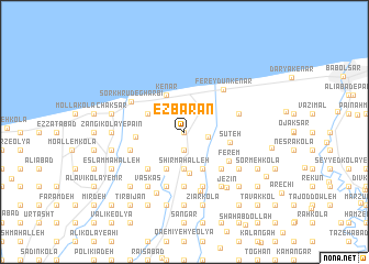 map of Ezbārān