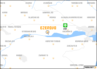 map of Ezerovo