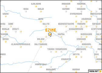 map of Ezimé