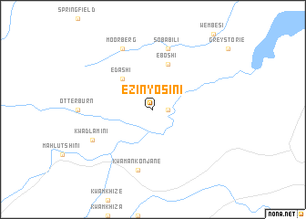 map of eZinyosini