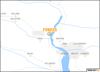 map of Fåberg