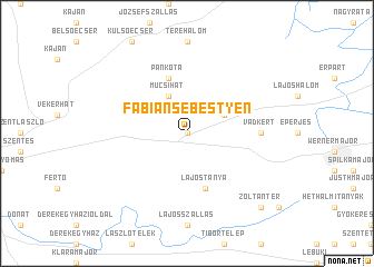 map of Fábiánsebestyén