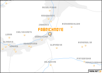 map of Fabrichnoye