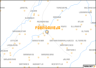 map of Fabrida Vieja