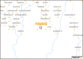 map of Fadaka
