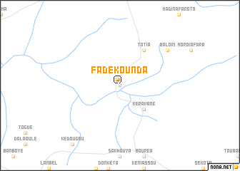 map of Fadékounda