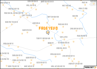 map of Fadeyevo