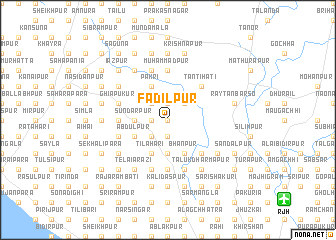 map of Fādilpur
