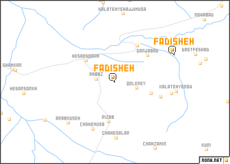 map of Fadīsheh