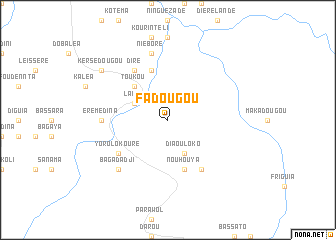 map of Fadougou