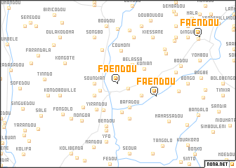 map of Faëndou