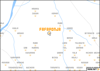 map of Fafaponja