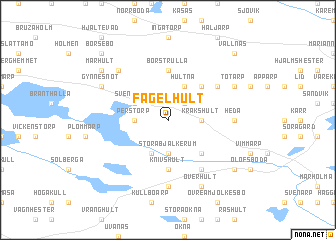 map of Fågelhult