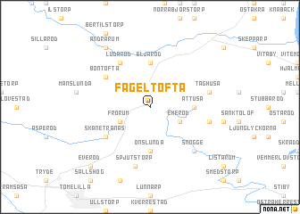 map of Fågeltofta
