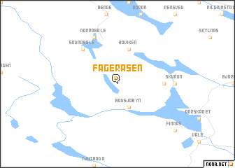 map of Fageråsen