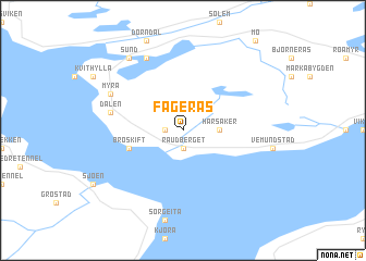 map of Fagerås