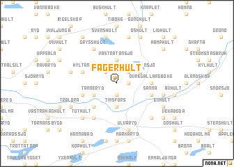 map of Fägerhult