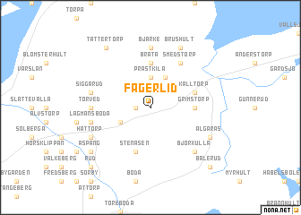 map of Fagerlid