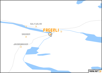 map of Fagerli