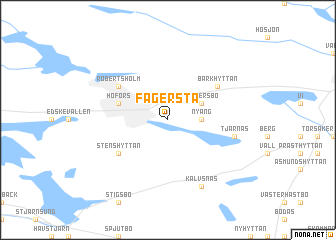 map of Fagersta