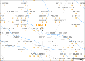 map of Făgetu