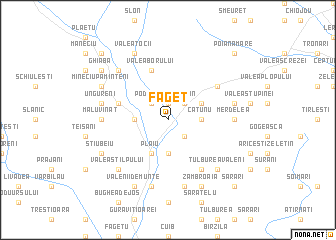 map of Făget