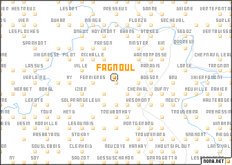 map of Fagnoul