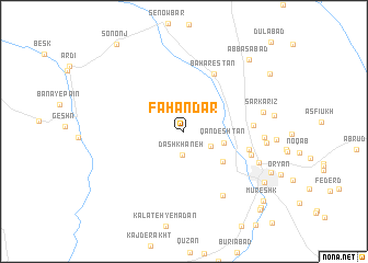 map of Fahandar