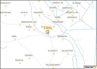 map of Faḩl