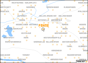 map of Fahne