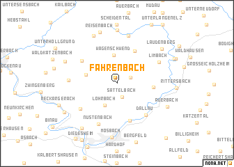 map of Fahrenbach