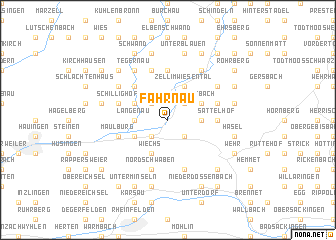 map of Fahrnau