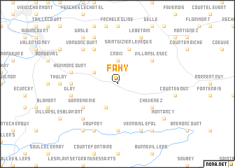 map of Fahy