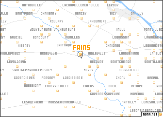 map of Fains